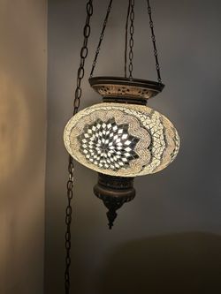 Extra large turkish mosaic lantern