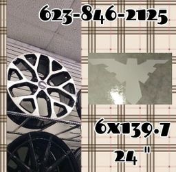​⚫ 24" Gloss Black & Machined Complex Spoke Wheels ​Size & Fitment: 24" | 6x139.7 Bolt Pattern (Fits Chevy, GMC, Cadillac trucks & SUVs) ​Style: Bold 