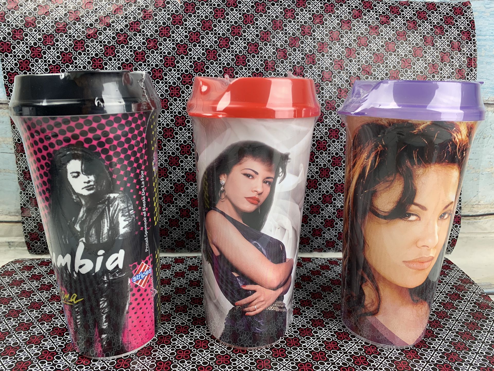 All 3 Selena Quintanilla Cups Stripes 2019