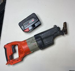 Milwaukee M28 28V Sawzall + REDLITHIUM XC Battery – Tested Working