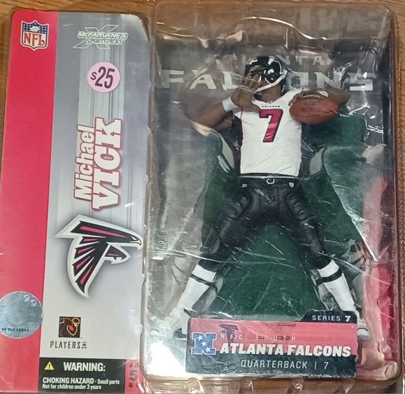 Micheal Vick McFarlane Atlanta Falcons White Jersey Series 7