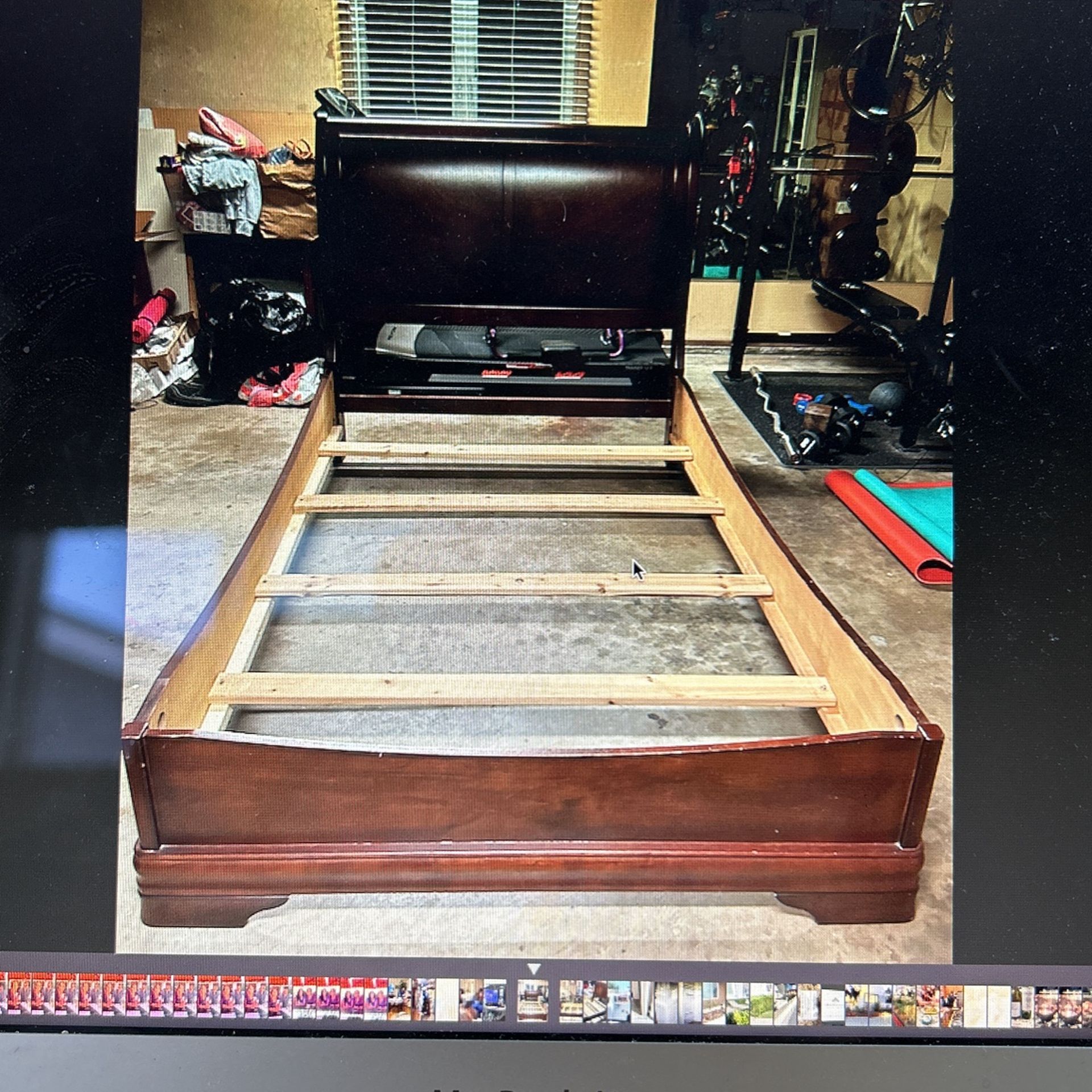 Full Size Sleigh Bed Frame And Matching Desk