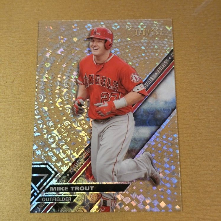 Mike Trout. #26/250 Topps. 2017 High Tek Pattern 1 Blackout. Super Rare.  MLB.