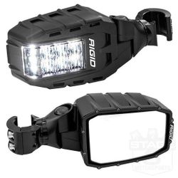 New Rigid Led UTV Reflect Side View Mirrors Pair Set Universal
