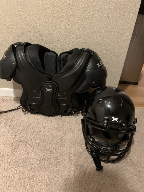 pads on top of football helmets