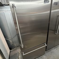 36” Viking Built In Bottom Freezer Stainless Steel 