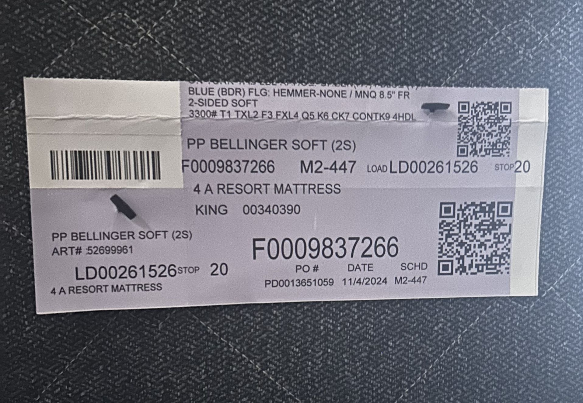 Brand New PP Bellinger Mattress & Box Springs