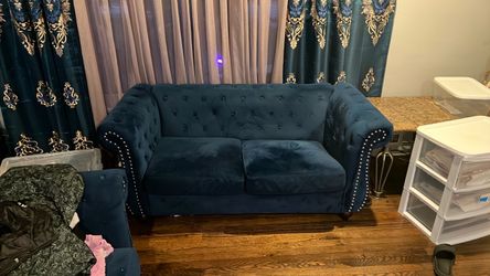 Blue velvet coach for sale