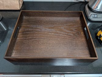 West Elm Espresso Wood Tray