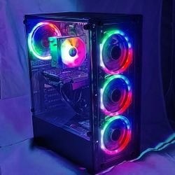 8 Core Intel CPU 16GB RAM GEFORCE 1660 RGB GAMING PC Desktop Tower