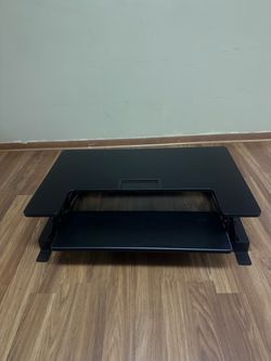 Standing desk converter