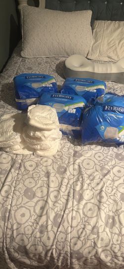 FitRight Extra Underwear Moderate Adult Diapers Briefs 20Ct Size M Waist 28"-40" 4 Packs