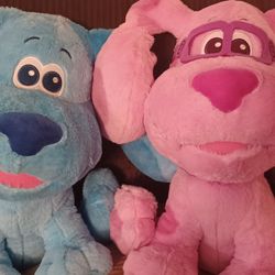 Blues Clues And Magenta Plushies 