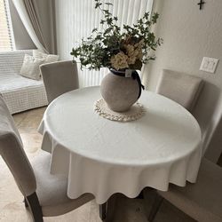 Round Dining Table Set 