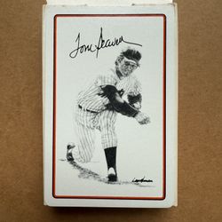 Tom Seaver New York Mets baseball trading card Empty Box from the 1977-78 Landsman se