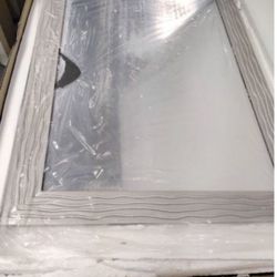 Large framed mirror