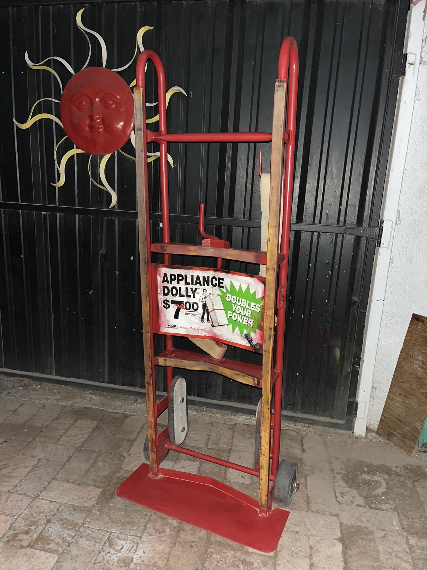 Red Heavy-Duty Appliance Handtruck Dolly w/ Strap