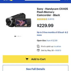 Sony HDR-CX 405 Video camera