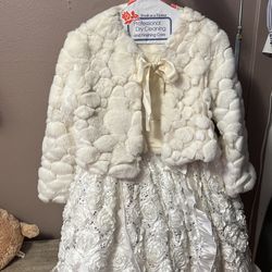 Kids Fur Jacket Size 8