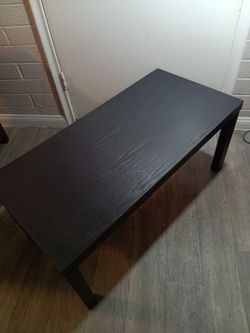 Black coffee table