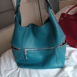Like New Ti8nanello Bag! Gorgeous Turquoise Leather 