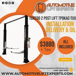 Tuxedo 2 Post Car Lift TP9KAC-TUX Bundle Price