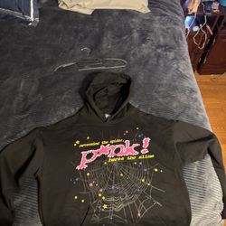 Sp5der Hoodie Black Large Brand New Good Quality 
