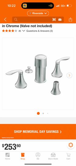 Moen 2 Handed Bidet Faucet - *New * - $100