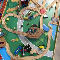 Kid Craft Train Table With Storage Bins 
