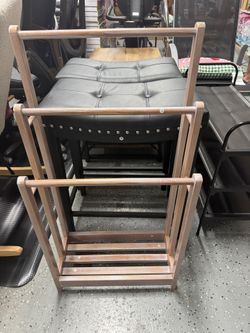 Freestanding Towel Rack 3-Bar Hand Towel Drying Stand with Bottom Storage Shelf