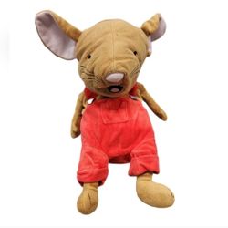 Kohls Cares If You Give a Mouse a Cookie Plush Red Overalls Plush Animal 12"