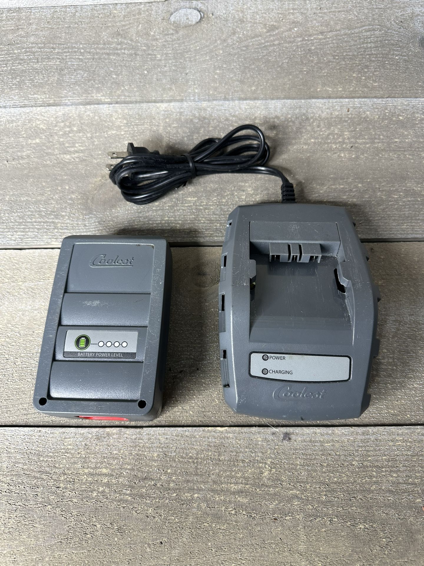 Genuine Original Coolest Cooler Lithium 21V Battery & Charger OEM Replacement