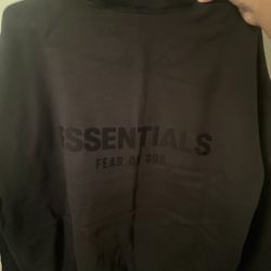 Fear Of God Essentials Hoodie (S)- Black 
