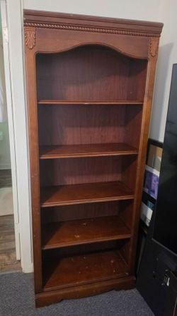 5 shelf Wood Bookcase Shelving