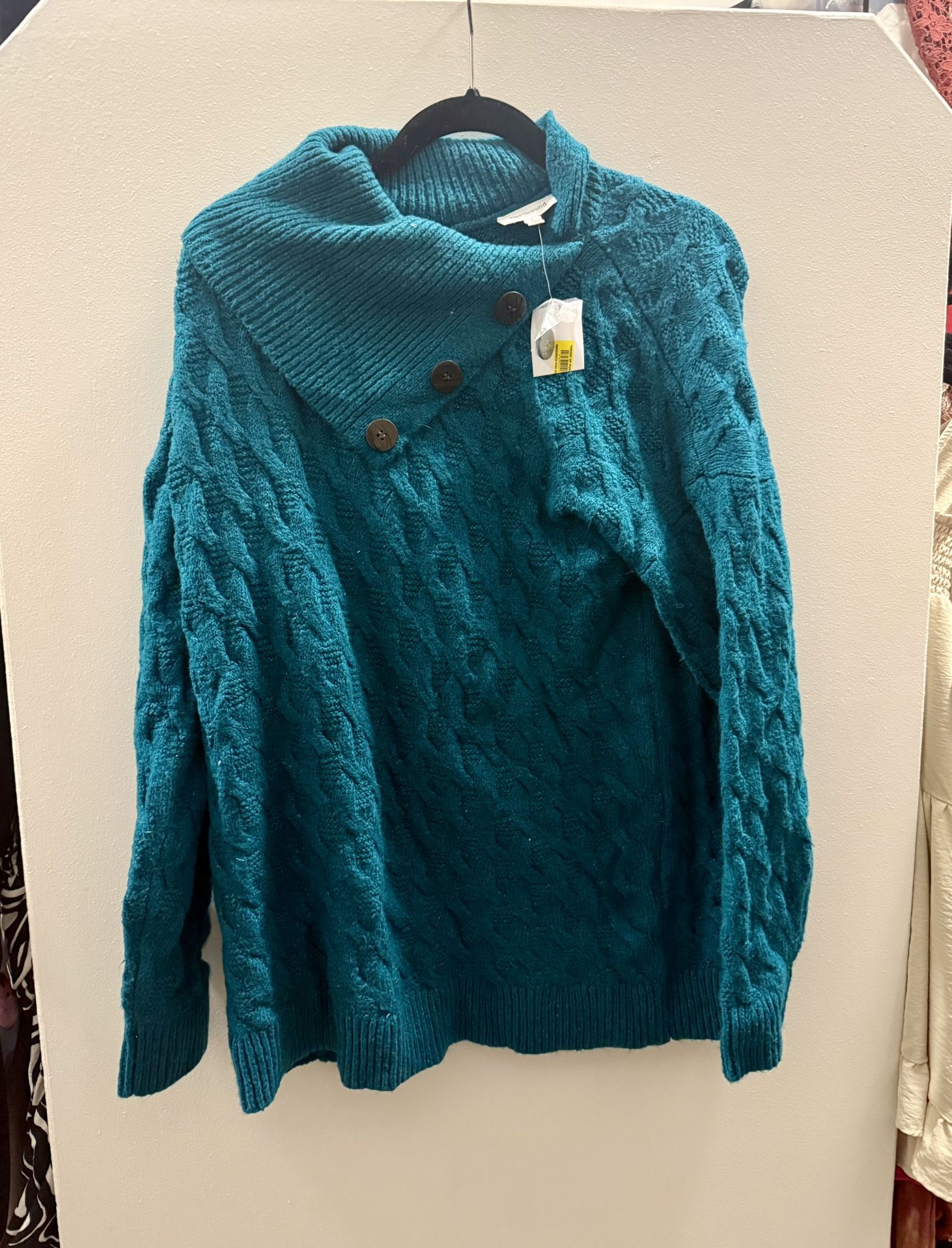 NWT teal Knit Sweater