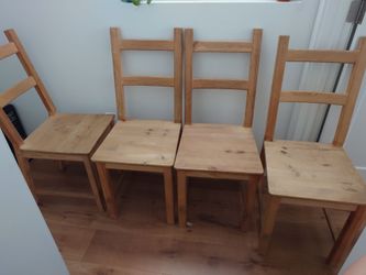 4 IKEA IVAR chairs