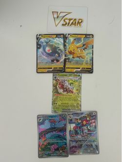Pokémon cards v and ex with one vstar