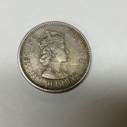 British Carribbean Territories  25 Cents 1965 Copper- Nickel Coin