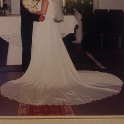 White Wedding Dress Handmade