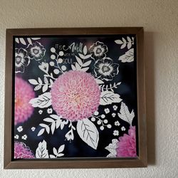 NEW Floral Wall Art: Christian Inspirational phrase "It is Well With My Soul” Wall Decor