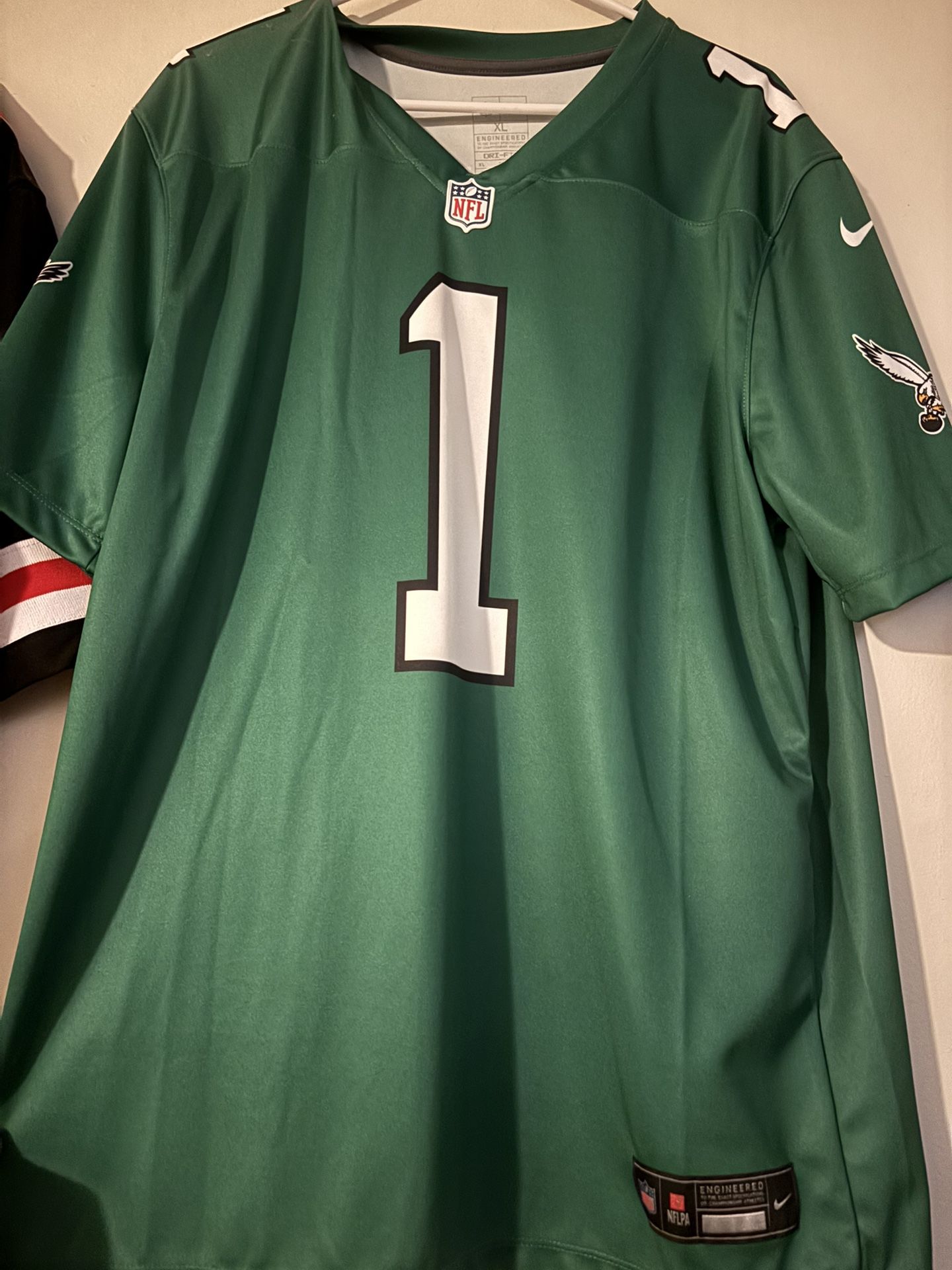 Jalen Hurts Philadelphia Eagles Throwback Green Jersey