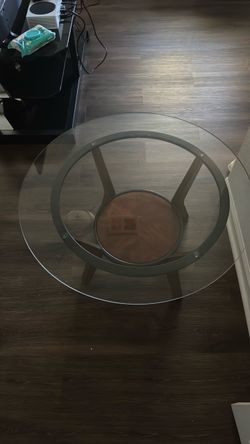 Glass coffee table
