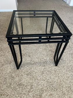 Side table and lamp