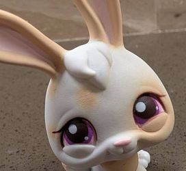 Littlest Pet Shop - White Rabbit - Collectible - WESTSIDE