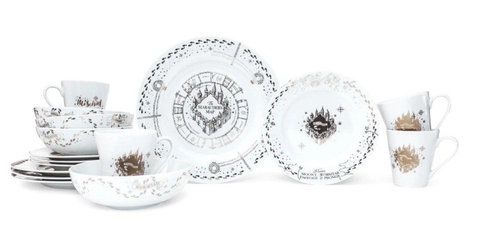 Harry Potter Maurader's Map 16pc Dining Set