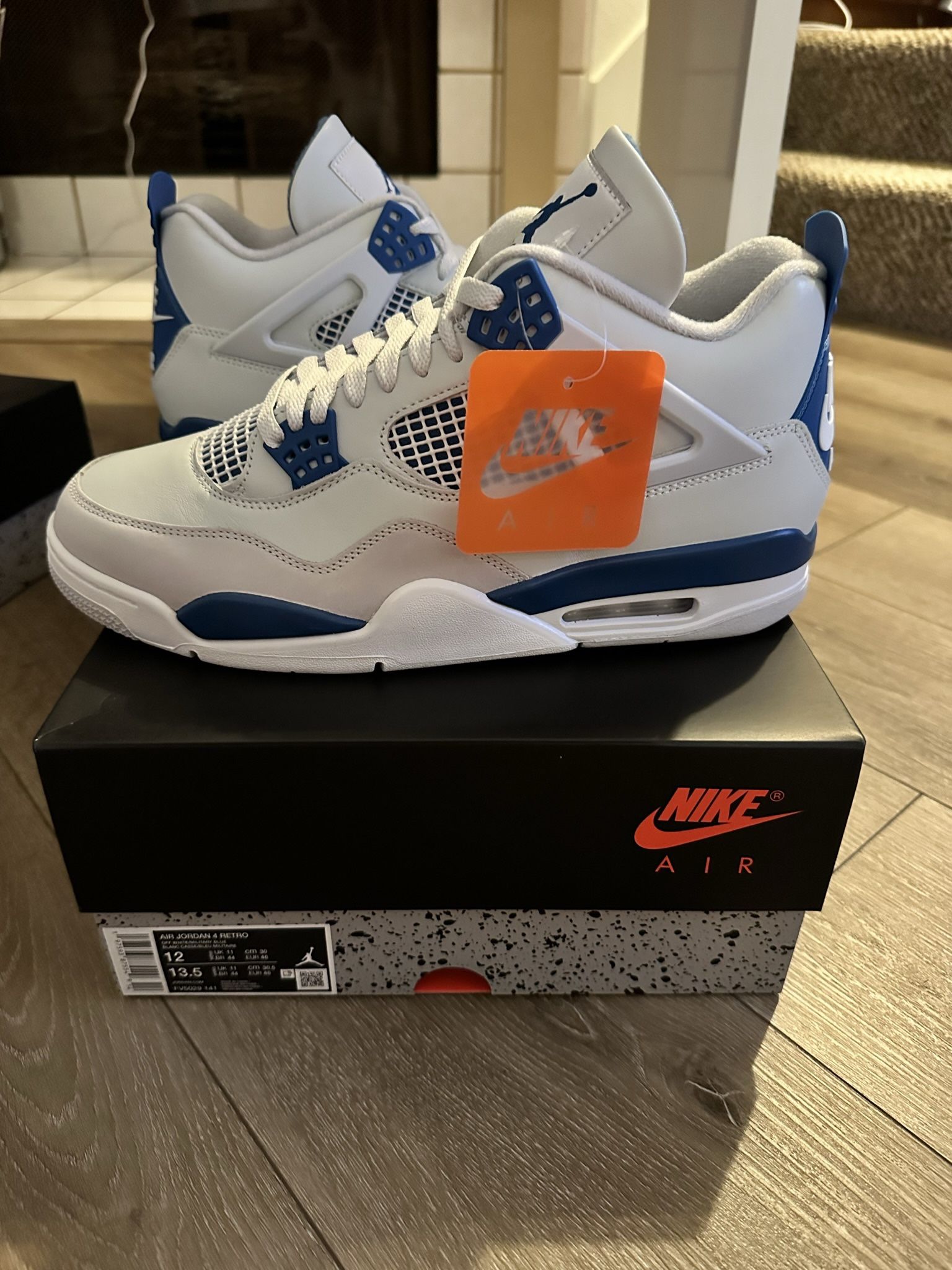 Jordan 4 Retro Military / Industrial Blue Size 12