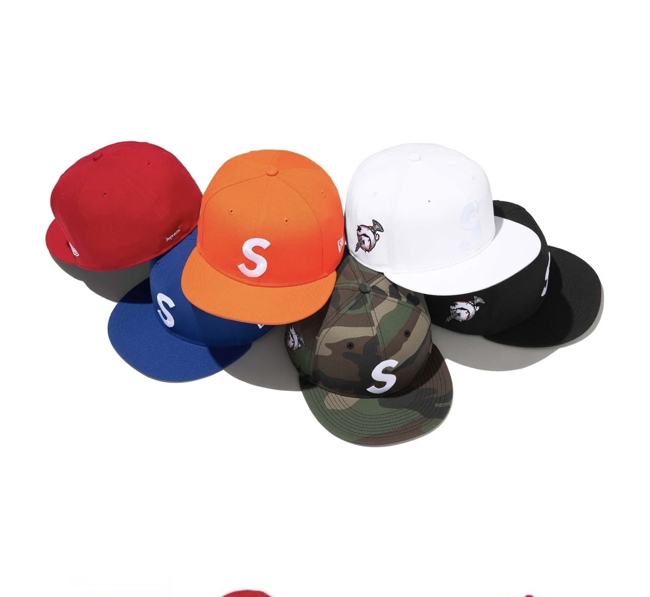 Supreme Screw Ball S Logo New Era Fitted Hat 7 3/8