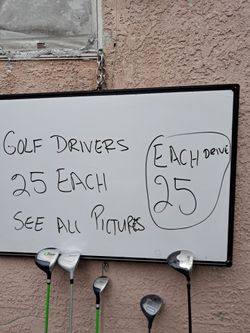 Golf Clubs  $25 each