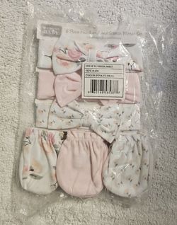 6 Piece Headband And Scratch Mitten  Set 