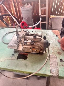 Antique Industrial Singer Sewing Machine Table